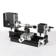 60W High Power Metal Mini Woodworking Lathe Metal Motorized Lathe Machine