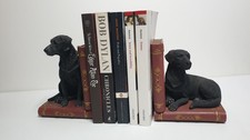 Black Labrador Retriever Dog Sculpture Ornaments Gifts Home Figurine Bookends