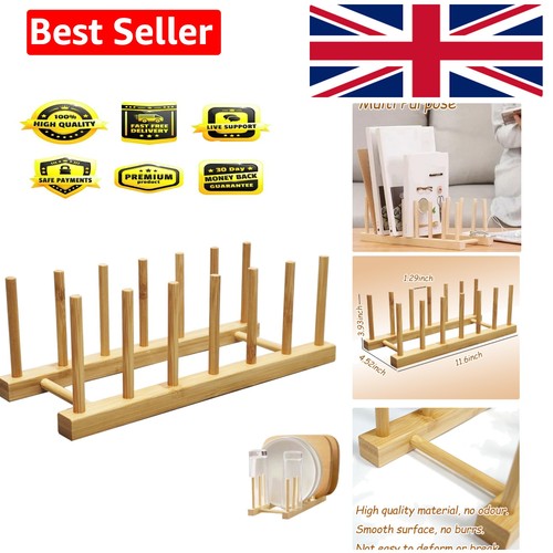 Wooden plate rack organiser - plate,