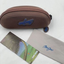 New Maui Jim Sunglasses Case Zip Around Clip Hard Protective Case