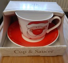 Roy Kirkham Christmas Fine Bone China, large breakfast cup and saucer New in box