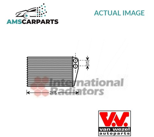 Heater radiator exchanger - exchanger, lhd