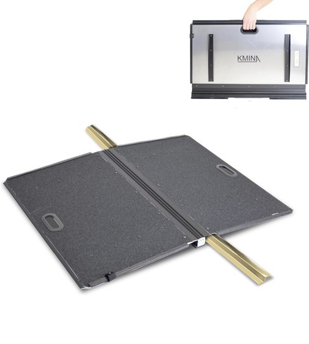 Kmina folding wheelchair - folding, ramp