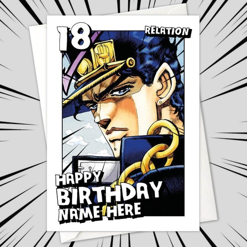 Anime personalised birthday - anime,