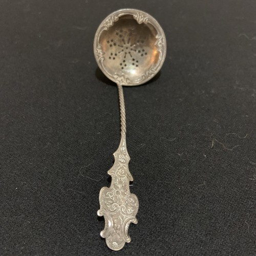 Sterling silver tea strainer - sterling,