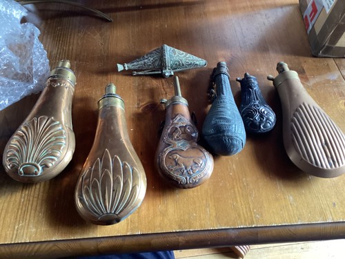 Antique copper and brass - and,