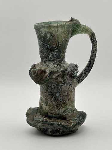 Ancient roman glass - ancient, handled
