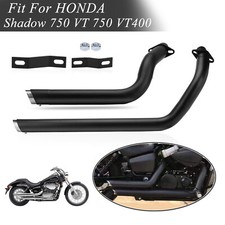 For Honda Shadow VT750 VT400 ACE750 Shortshots Staggered Exhaust System Pipes 