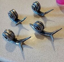 Horseshoe Snails hand forged indoor/ outdoor  ornaments 