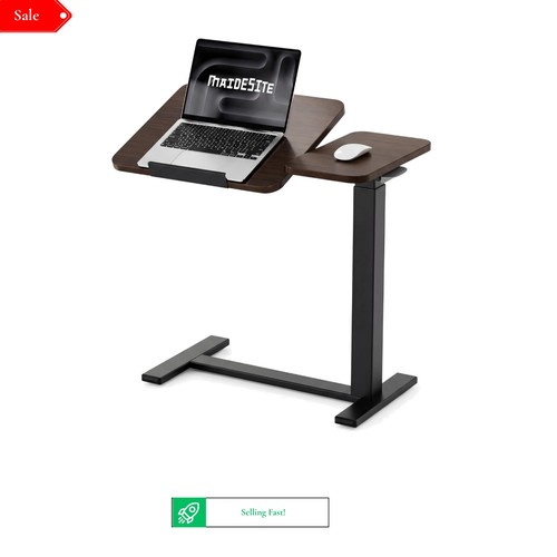 Adjustable overbed table - table, with