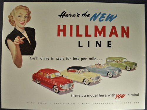 1954 hillman brochure - 1954, minx