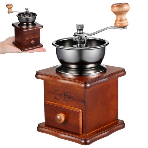 Manual wooden burr mill hand - mill,