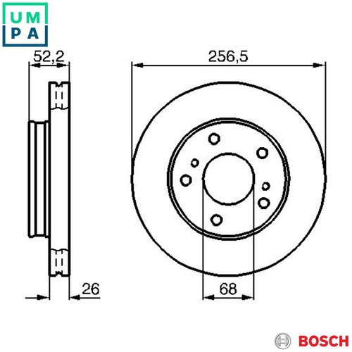 Brake disc 986 478 485 - 2x,