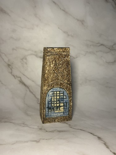 Troika pottery coffin vase - pottery,
