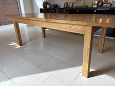 Oak Large Extendable Dining Table