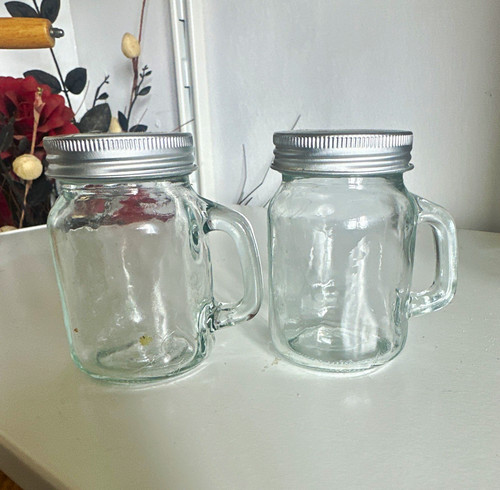 Set clear glass mason - 2,