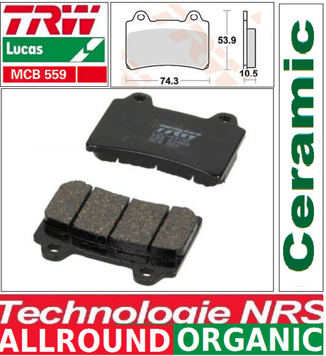 Set front brake pads - front, trw