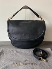MULBERRY BLACK LEATHER EFFIE STACHEL BAG