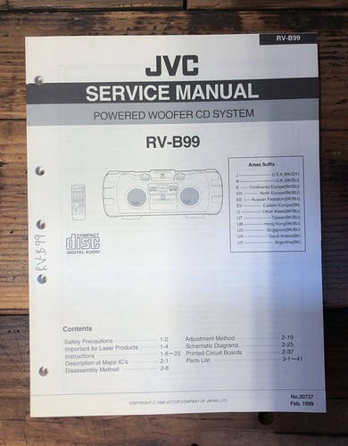 Jvc b99 stereo service - stereo,