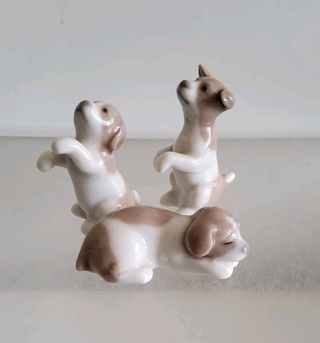 Lladro mini puppies - mini, minature