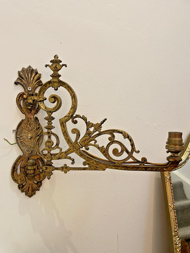Victorian brass swing wall