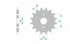 AFAM Standard steel pinion