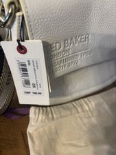Ted Baker White Bag Brand New with Tags and Dust Bag 100% Authentic