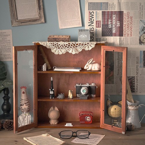 Vintage wall mounted cupboard - vintage,