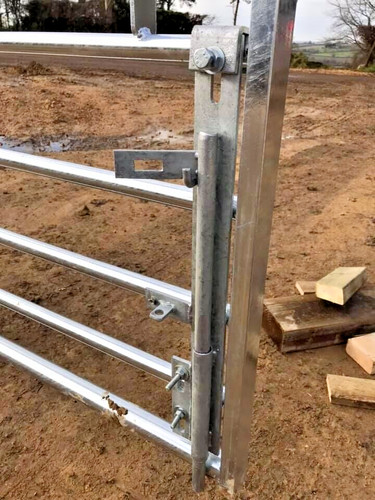 Drop bolt for farm metal - , gates