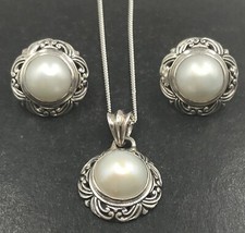 mabe pearl stud earrings