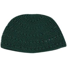 Green Knitted Kippah Yarmulke