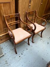 Pair Of Used Yew Wood Carver