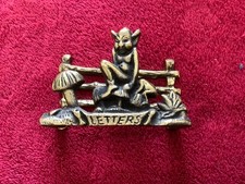 Vintage Brass Pixie Letter