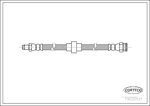 19020121 corteco brake - brake, hose