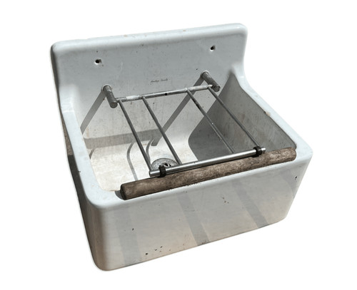 Vintage fireclay cleaner sink - vintage,