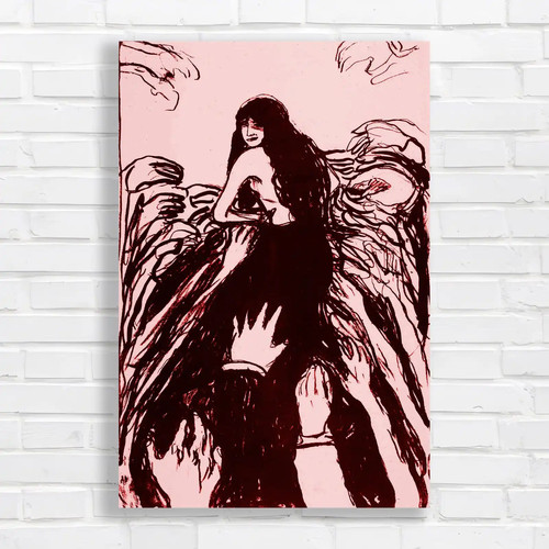 Dark fantasy angel red - dark,