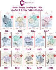 Sirdar Snuggly Soothing DK Knitting/Crochet Patterns - Full Range