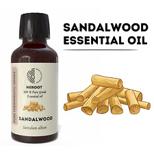 Indian Sandalwood Essential Oil - Pure, Premium for Meditation & Skin Care