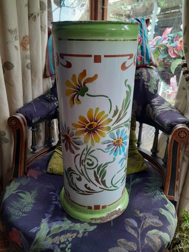 French enamel umbrella - umbrella, stand