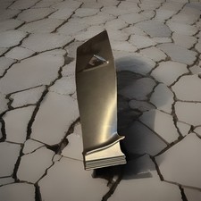 RAF HARRIER JUMP JET AIRCRAFT STAGE 1 INTAKE ENGINE BLADE PEGASUS TITANIUM