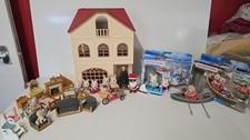 Sylvanian Families Cedar Terrace Townhouse  Furniture  Figures Father Christmas 