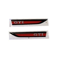 VW GOLF MK8 GTI 2019-2025 NEW GENUINE FRONT WING BADGE MOULDING EMBLEMS PAIR.