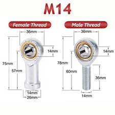 Rose Joint Female/Male Rod End