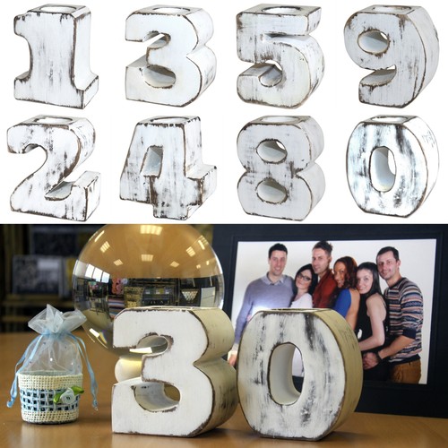 Choose wooden numbers candle - 2,