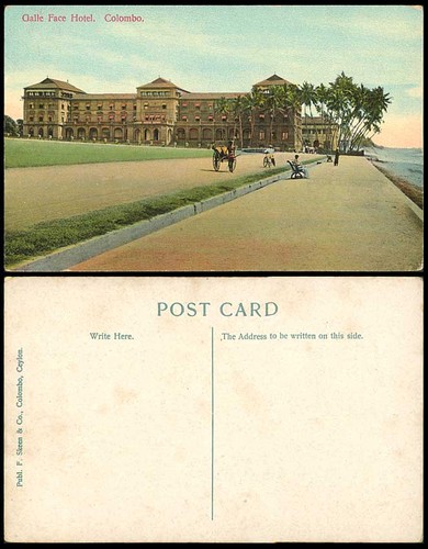 Ceylon old postcard galle - old,