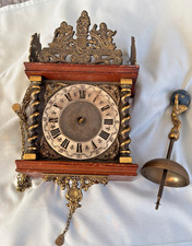 Vintage Zaanse Zaandam Ornate Dutch Wall Clock Parts Handy Spares Zaanse clock