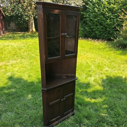 Ercol corner display cabinet - display,