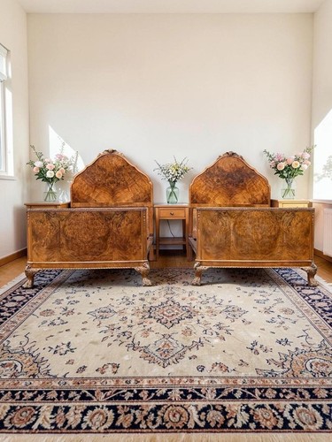 Pair antique burr - of,