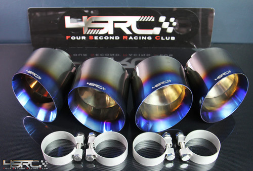 Full titanium exhaust tips - full,