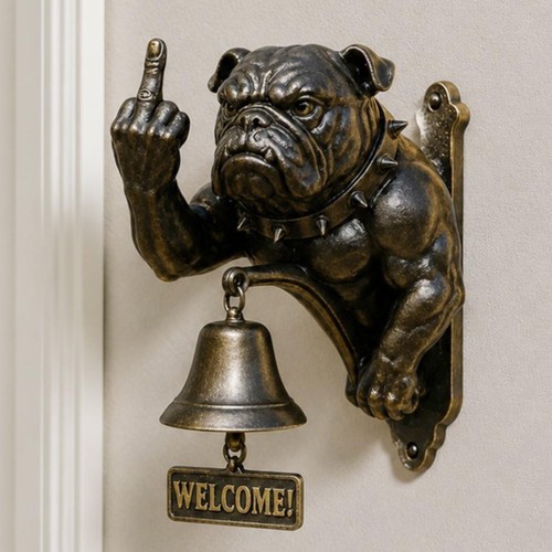 Funny bulldog doorbell - doorbell,